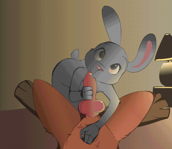 Gif – Judy cleaning up her mess